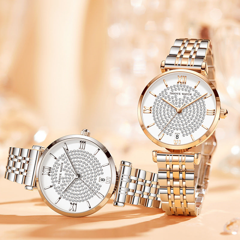 Women's Diamond Waterproof Quartz Watch