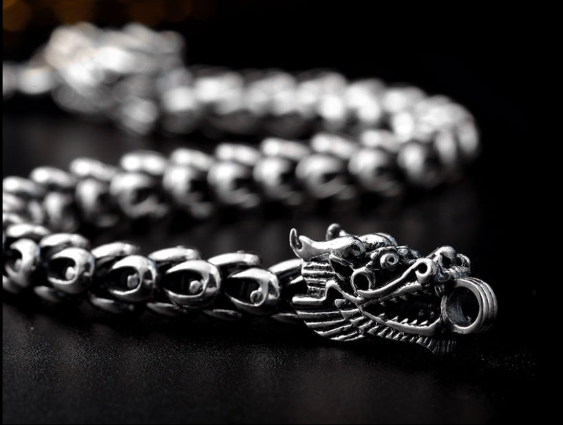 S925 Silver Bold Domineering Men's Bracelet