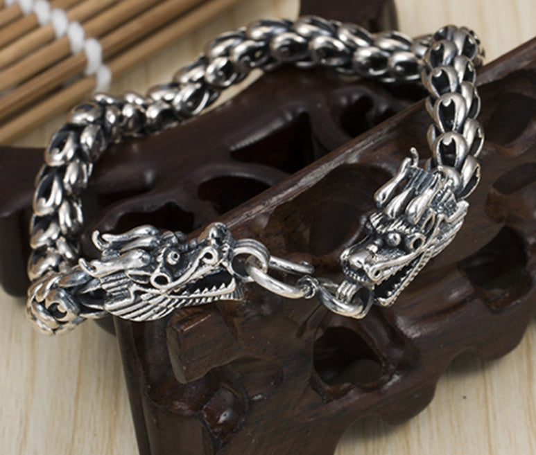 S925 Silver Bold Domineering Men's Bracelet