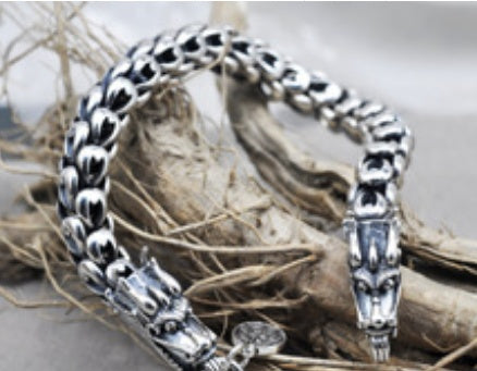 S925 Silver Bold Domineering Men's Bracelet