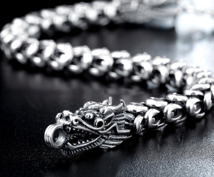 S925 Silver Bold Domineering Men's Bracelet
