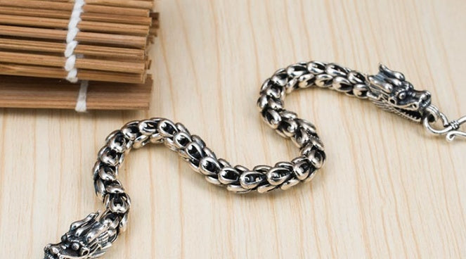 S925 Silver Bold Domineering Men's Bracelet