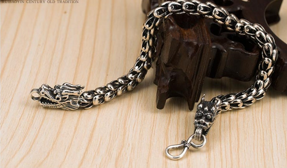 S925 Silver Bold Domineering Men's Bracelet