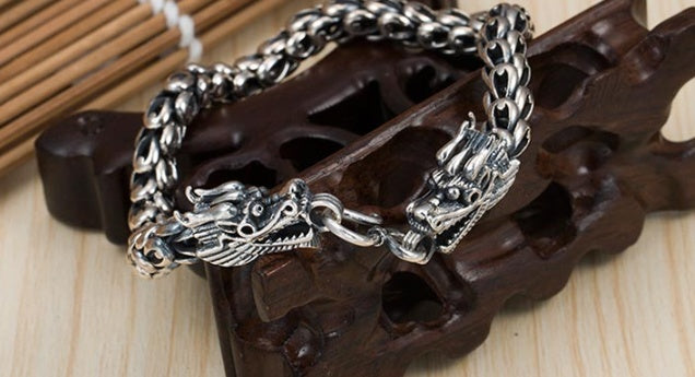 S925 Silver Bold Domineering Men's Bracelet